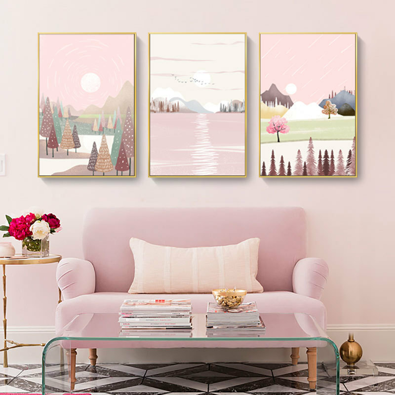 童話森林無框掛畫