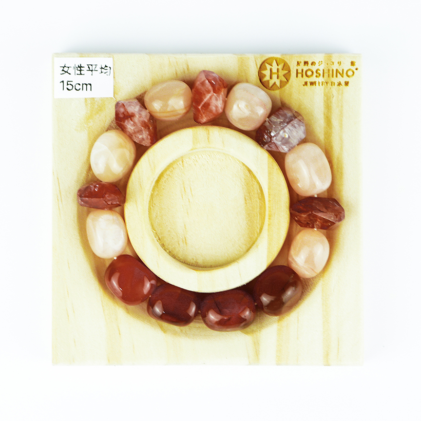 102104七輪調和手串/紅瑪瑙橙月光/天然晶石/能量石/原生態/療癒