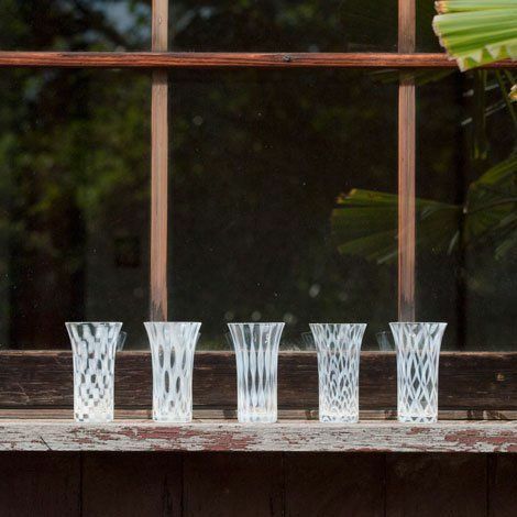 廣田硝子 大正浪漫一口啤酒杯-五入組