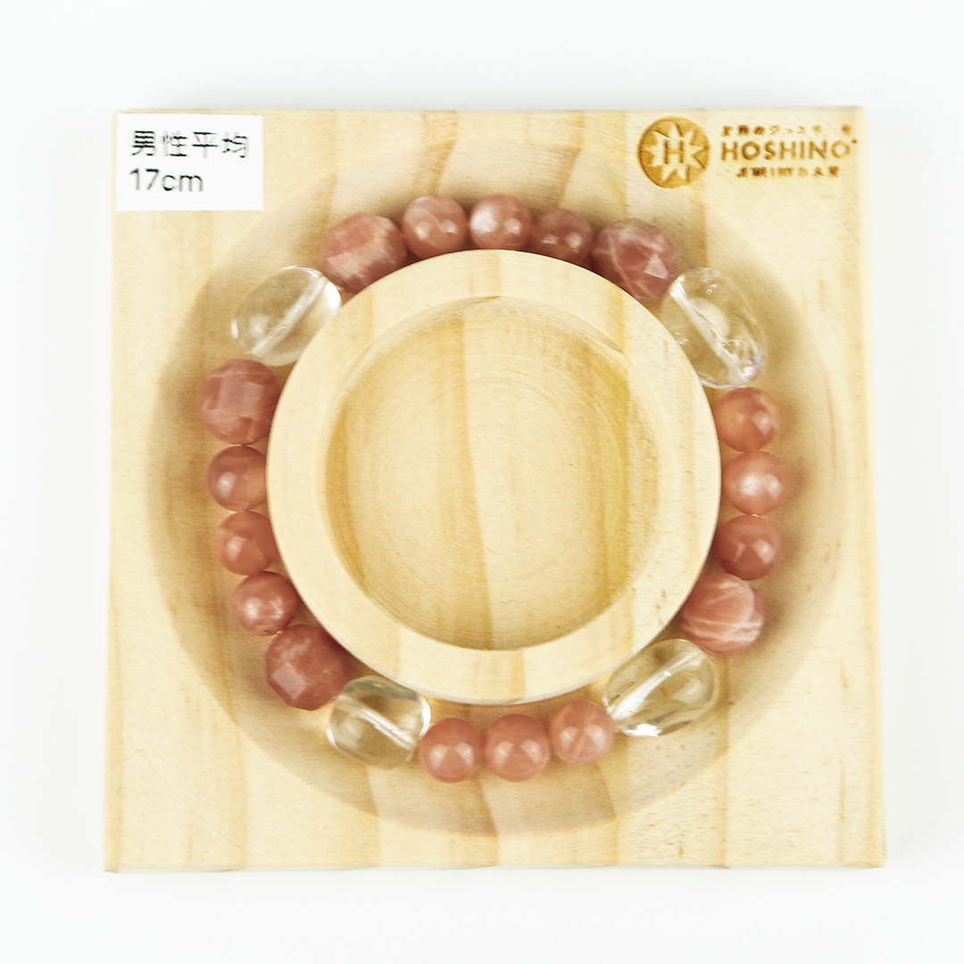 102115七輪調和手串/橙月光白晶/天然晶石/能量石/原生態/療癒