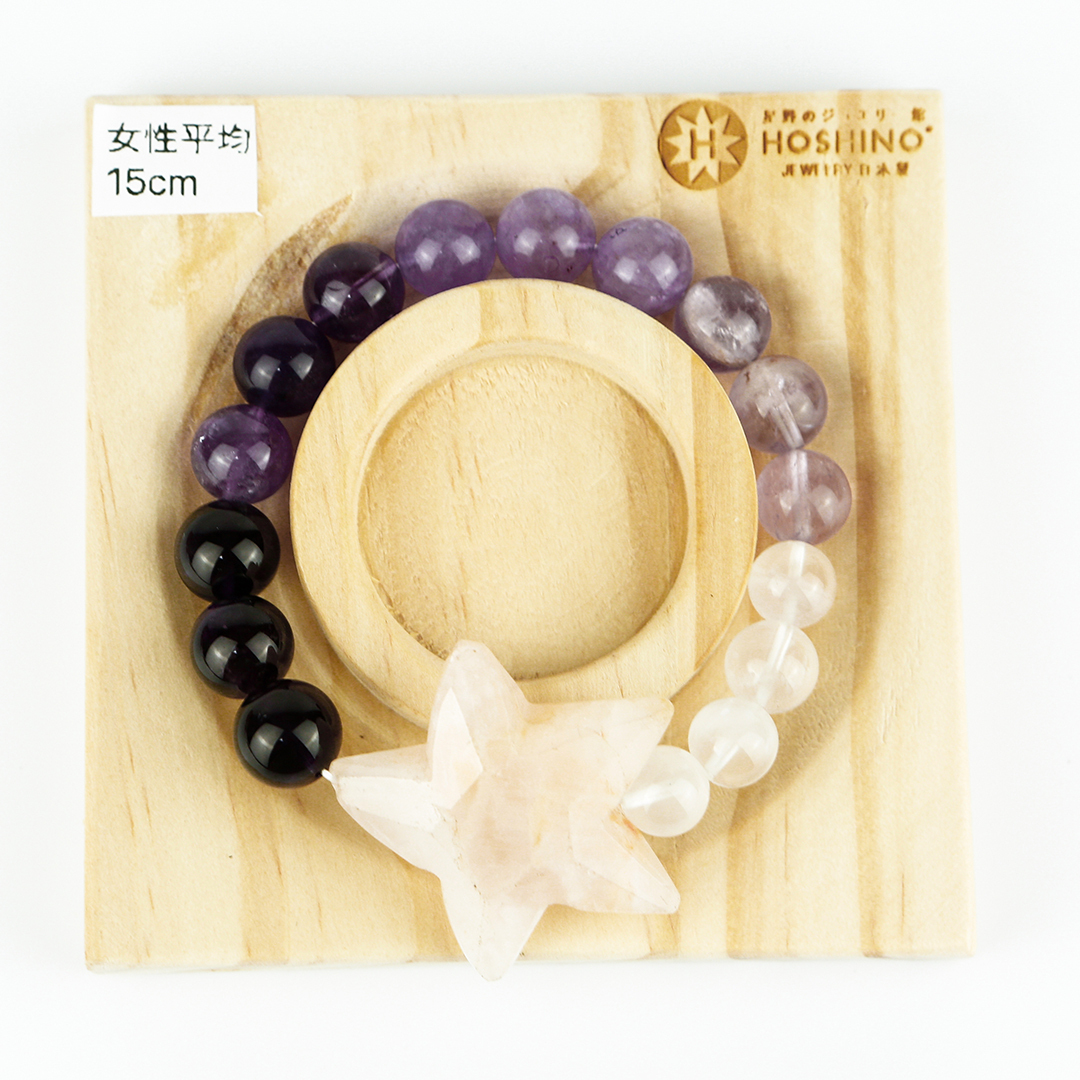 102116七輪調和手串/月光石粉晶/天然晶石/能量石/原生態/療癒