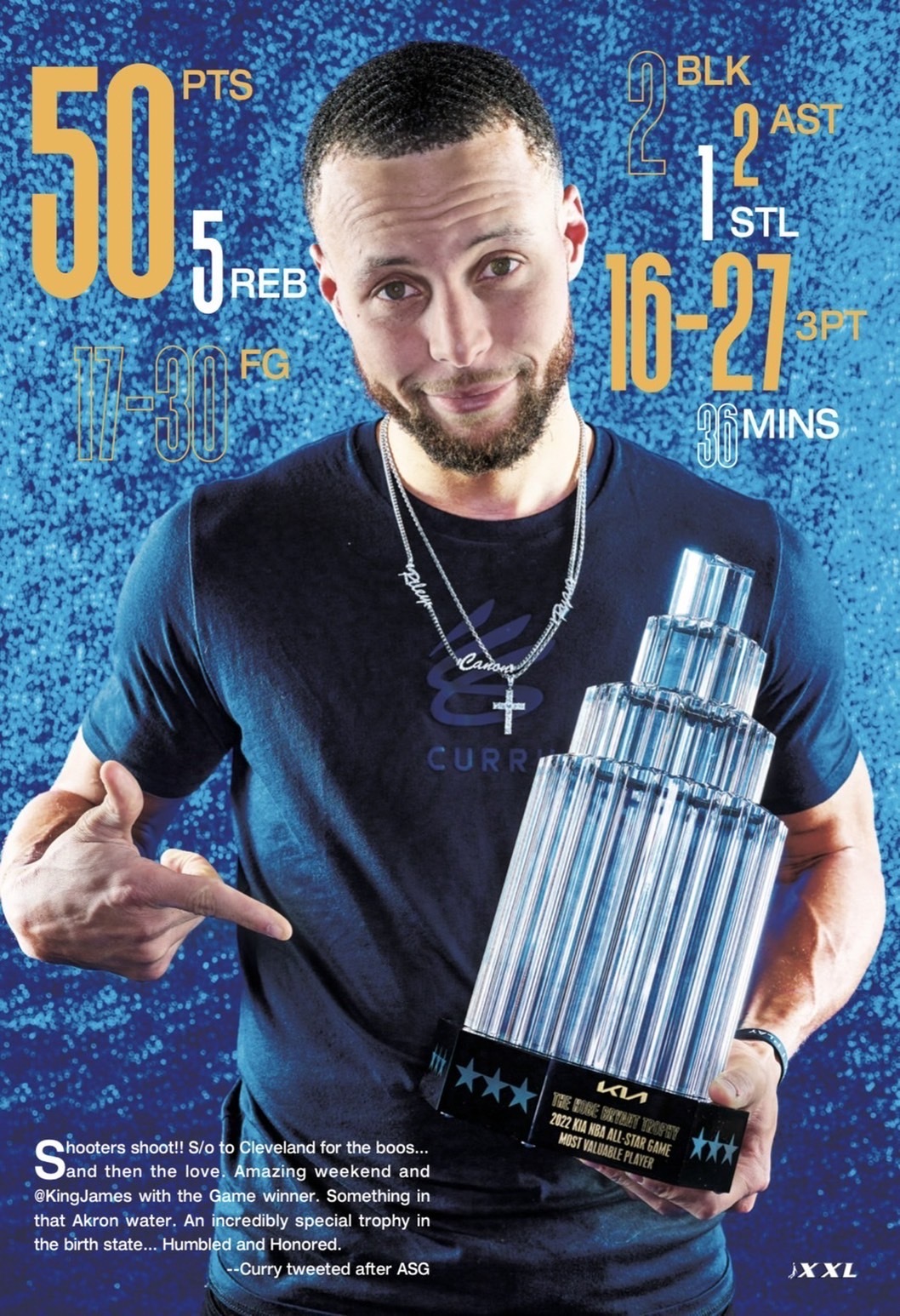 XXL 美國職籃聯盟雜誌 2022 03月號 《熊心壯志 Ja Morant》 隨書附贈「Curry All Star海報」