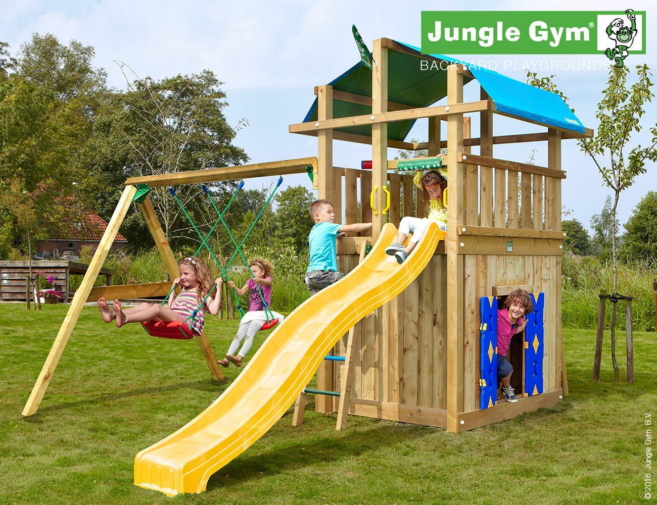 Fort Playhouse and 2 Swing