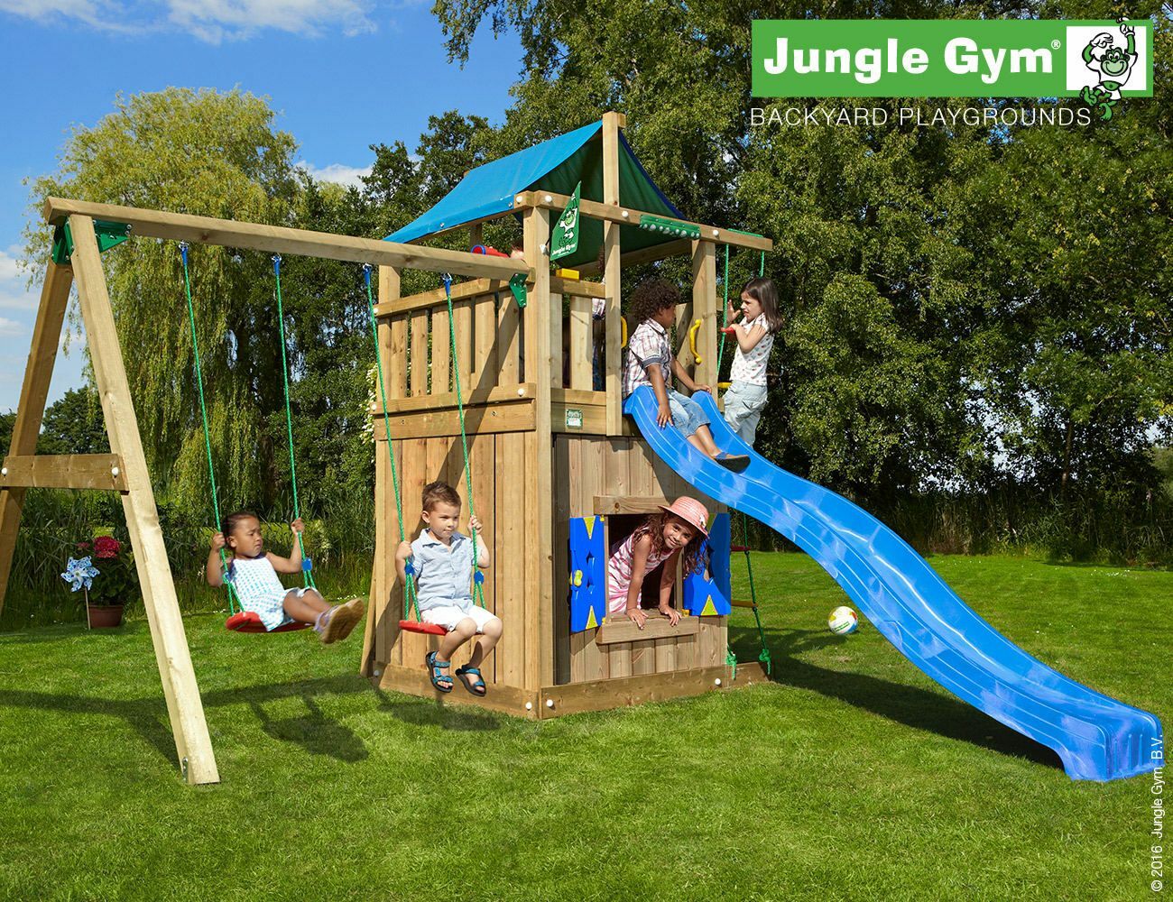 Lodge Playhouse and 2 Swing