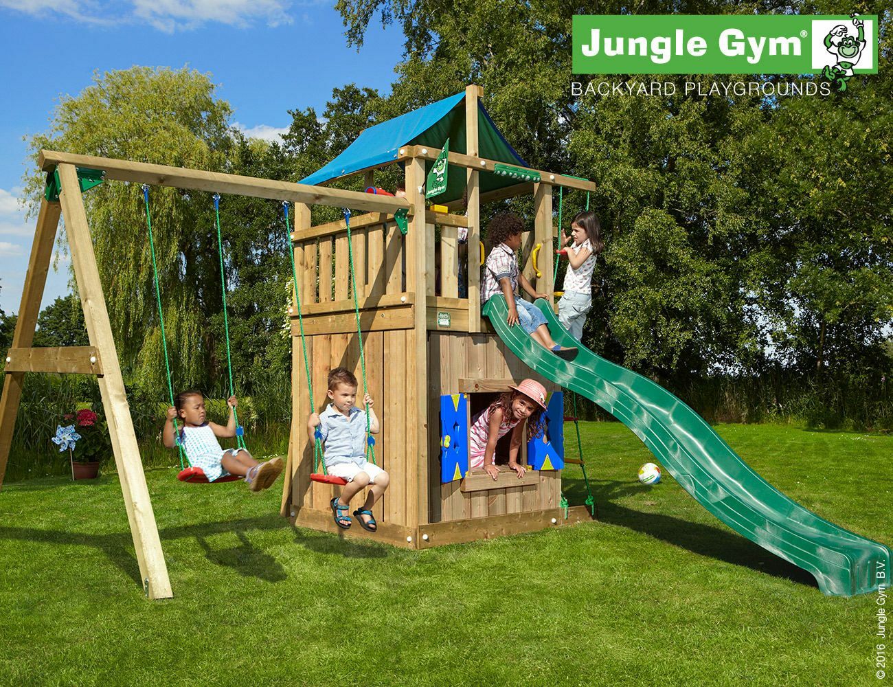 Lodge Playhouse and 2 Swing