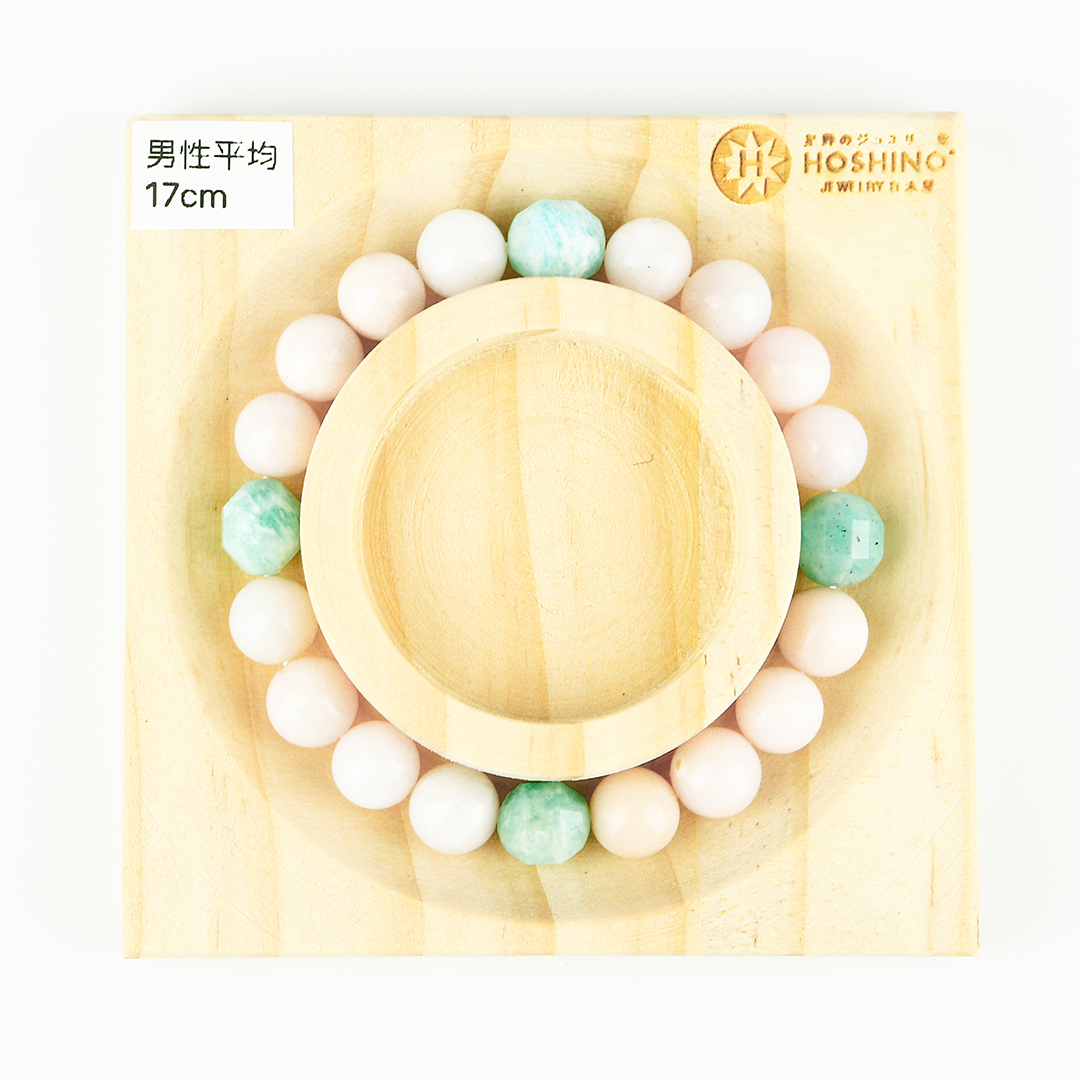 102125七輪調和手串/天河石粉澳寶/天然晶石/能量石/原生態/療癒