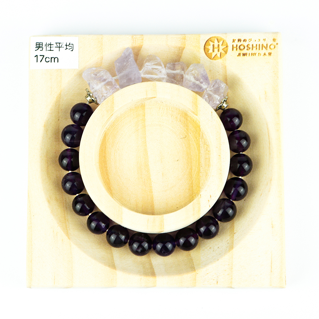 102126七輪調和手串/紫晶/天然晶石/能量石/原生態/療癒