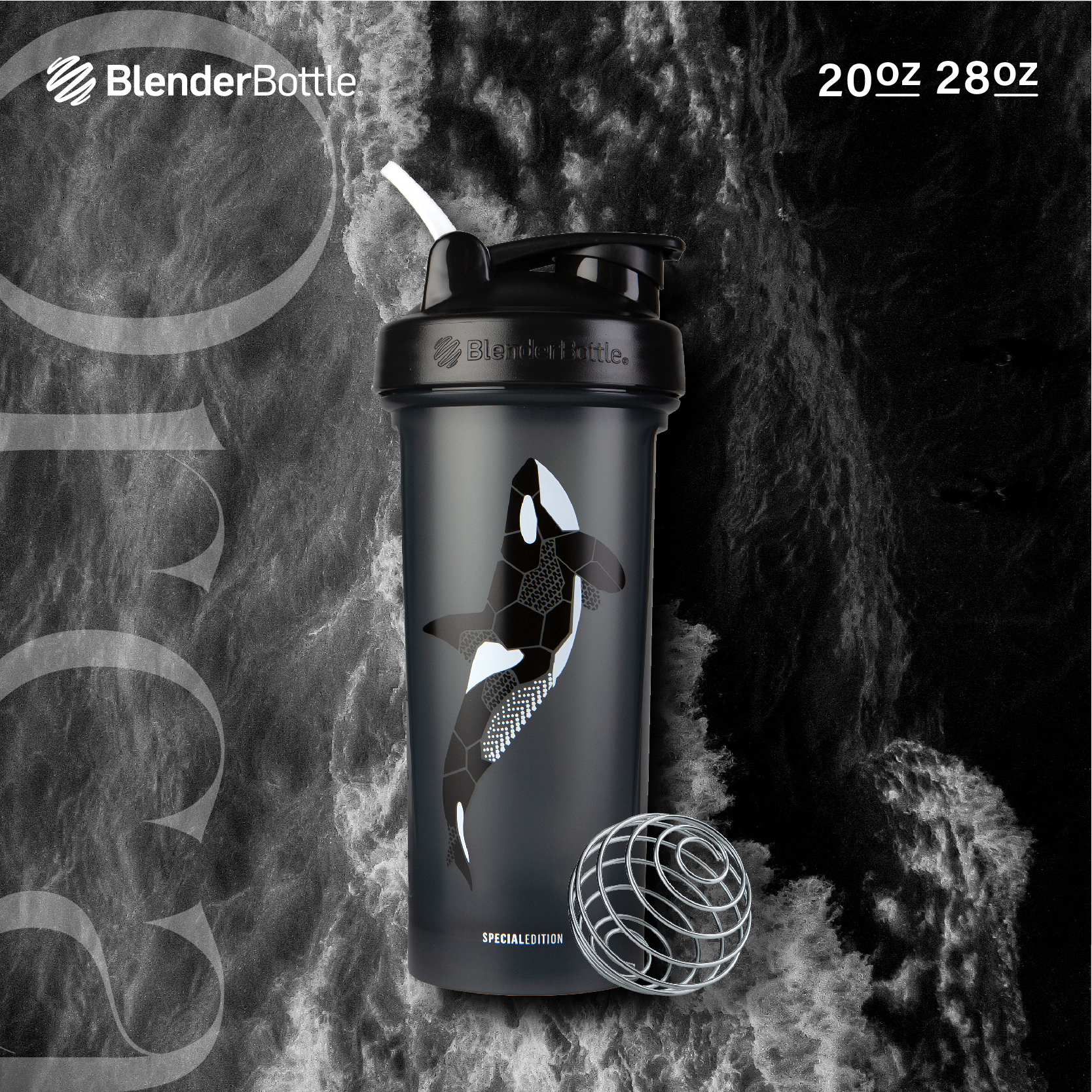 Blender Bottle® Classic™ V2 【限量特別款】20oz/28oz|虎鯨