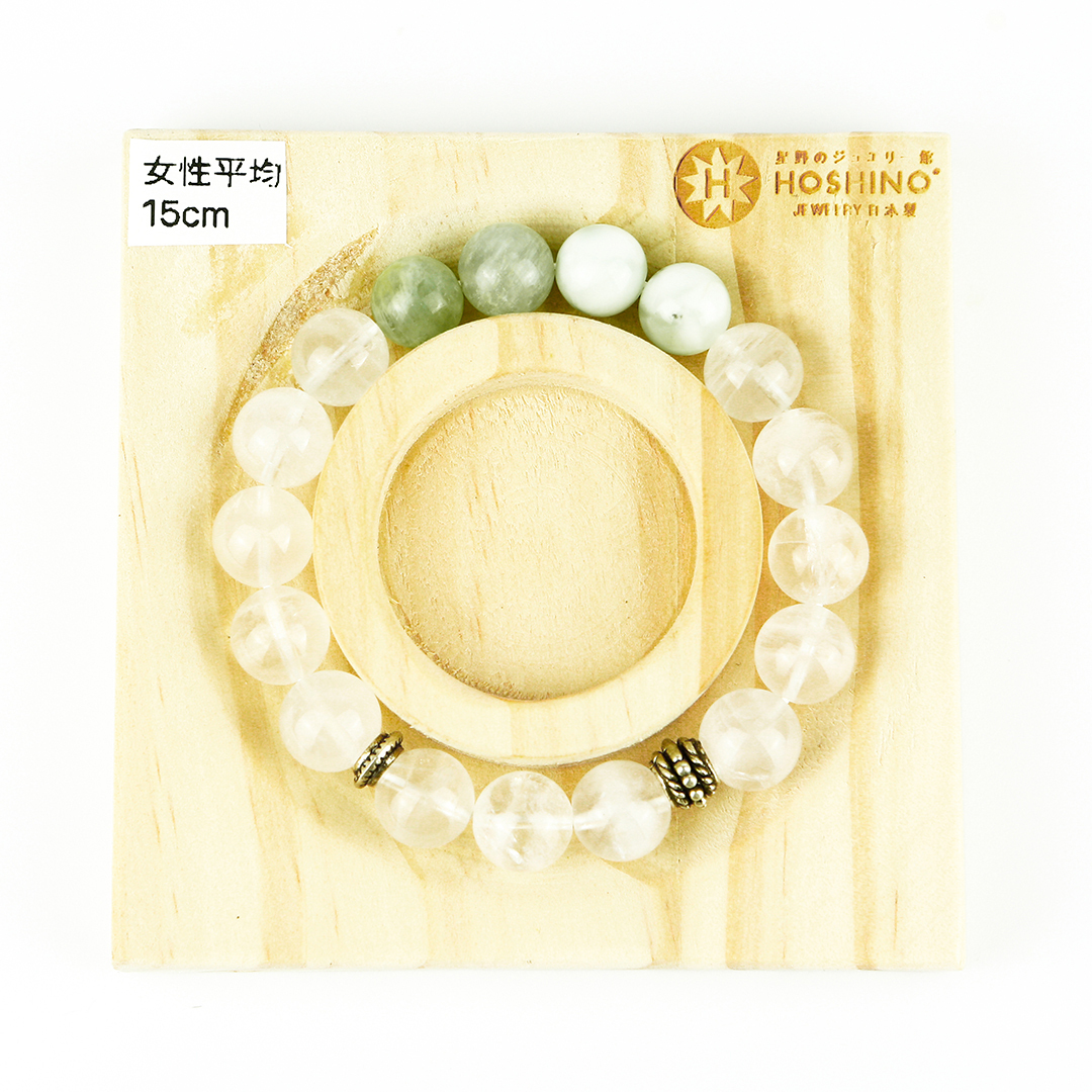 102130七輪調和手串/天河石月光石/天然晶石/能量石/原生態/療癒