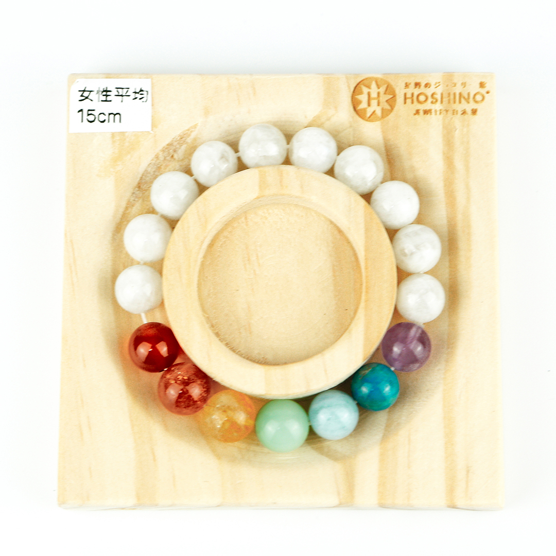 102141七輪調和手串/磷灰石海藍寶/天然晶石/能量石/原生態/療癒
