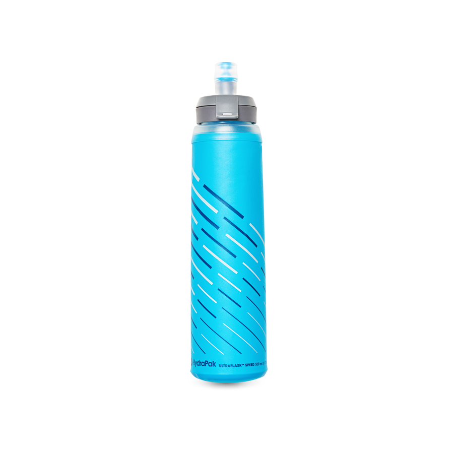 Hydrapak UltraFlask Speed 可壓縮軟式水壺 500ML、600ML  (甜酒藍)