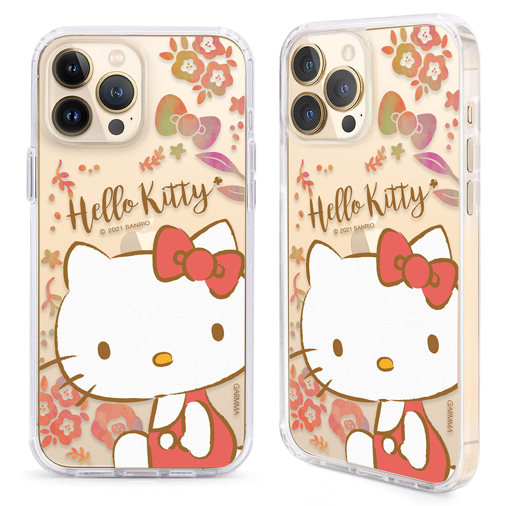 GARMMA Hello Kitty iPhone 13系列 二合一四角防摔保護套 Kitty的小花園
