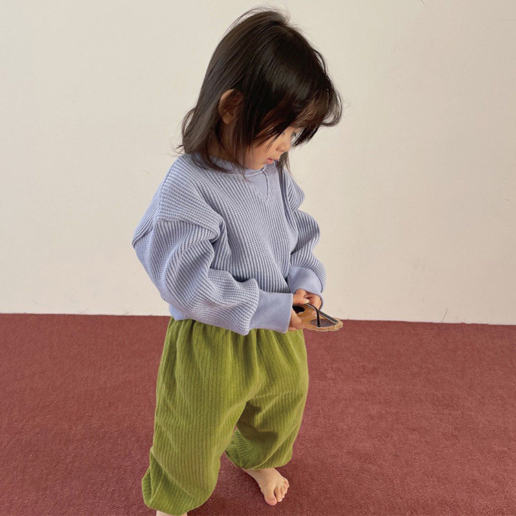 韓國 VL 孩子的鬆餅格格長袖T 丁香紫
