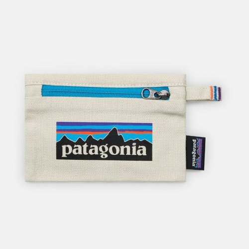 PATAGONIA SMALL ZIPPERED POUCH 米白色 LOGO 小包 59265-PLBS