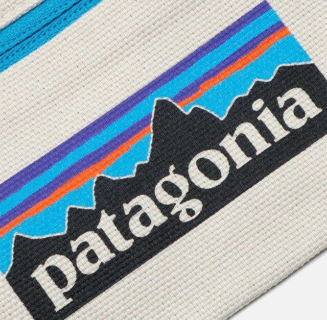 PATAGONIA SMALL ZIPPERED POUCH 米白色 LOGO 小包 59265-PLBS