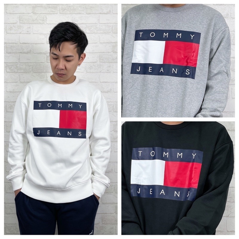 Tommy Jeans 經典國旗大Logo 內刷毛 大學T