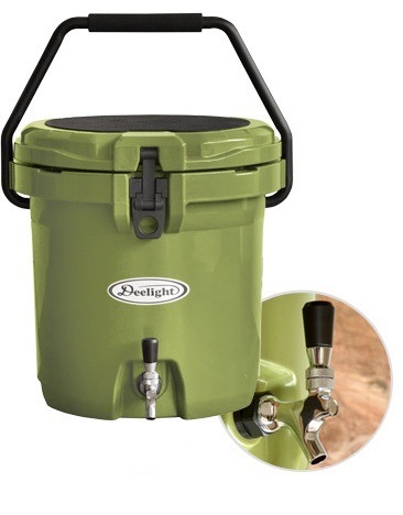 Deelight 日本 9.34L 露營水桶 保溫 保冷 水壺 冰桶 軍綠 沙色 儲水桶 飲水桶 露營 野營 戶外
