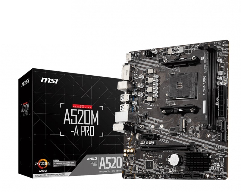 米特3C數位–MSI 微星 PRO A520M-A PRO 主機板/M-ATX/AM4腳位