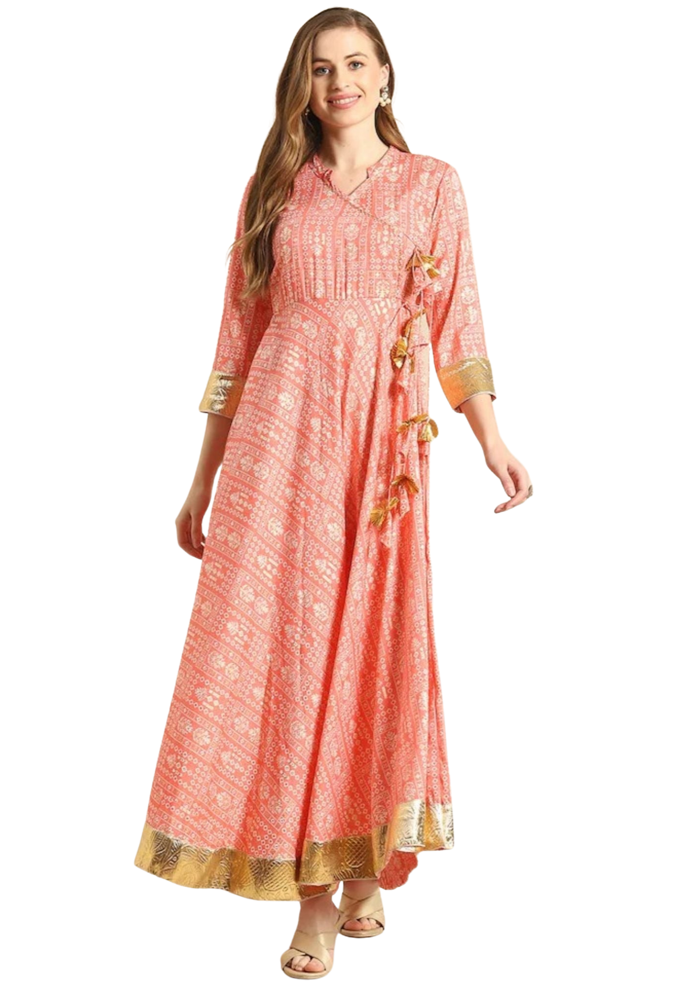 WOMEN PLUS SIZE LONG GOWN / LONG DRESS -GW007-B