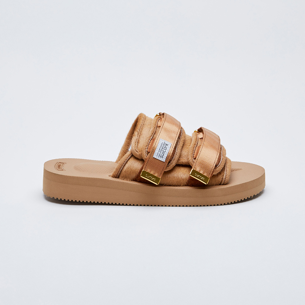 [出清商品售出無退換] SUICOKE MOTO-VHL OG-056VHL-CA 駝色 毛絨 黃金大底 VIBRAM 魔鬼氈 拖鞋【SK21056VHLCA】