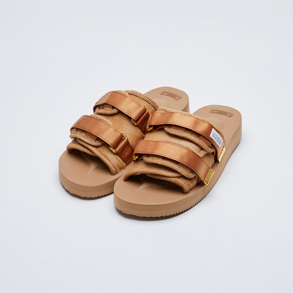 [出清商品售出無退換] SUICOKE MOTO-VHL OG-056VHL-CA 駝色 毛絨 黃金大底 VIBRAM 魔鬼氈 拖鞋【SK21056VHLCA】