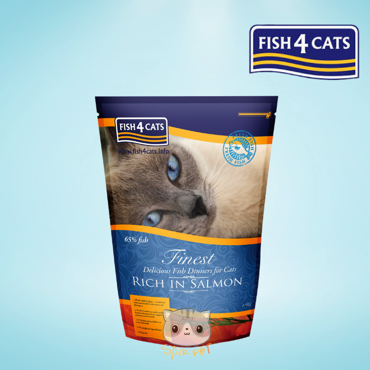 Fish4Cats Finest Salmon Complete Dry Food 6kg (4x1.5kg)