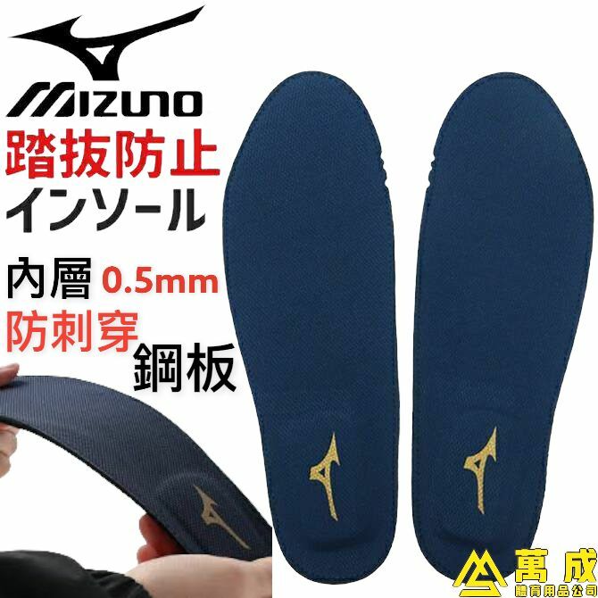 日本直送 Mizuno 0.5mm 鋼板 防刺穿 防釘 安全鞋墊 多碼 JIS T8101 防踩踏性能 22.5-29(26.5-28有現貨)