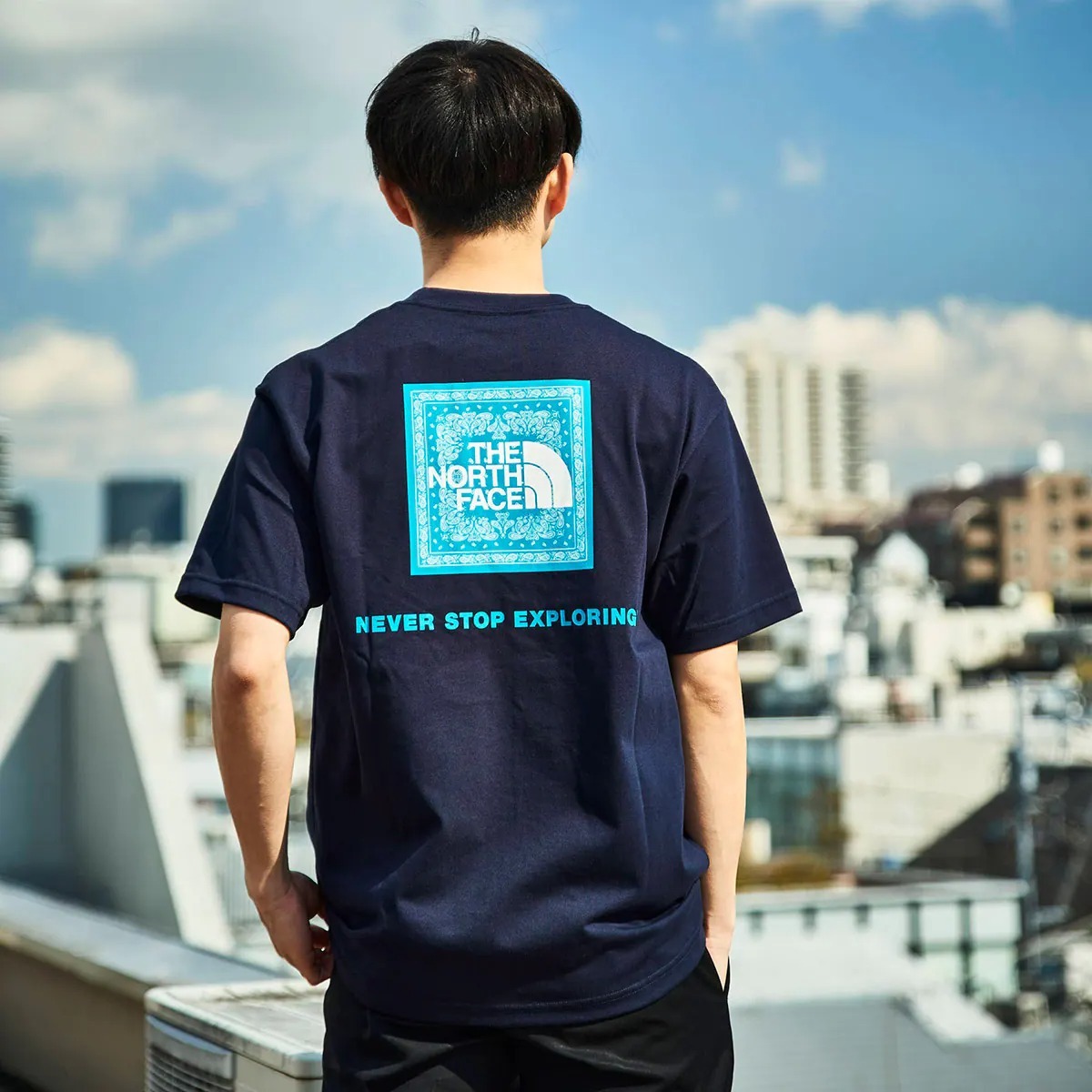 日版 Men's The North Face S/S Bandana Square Logo Tee [NT32349 / NT32446]