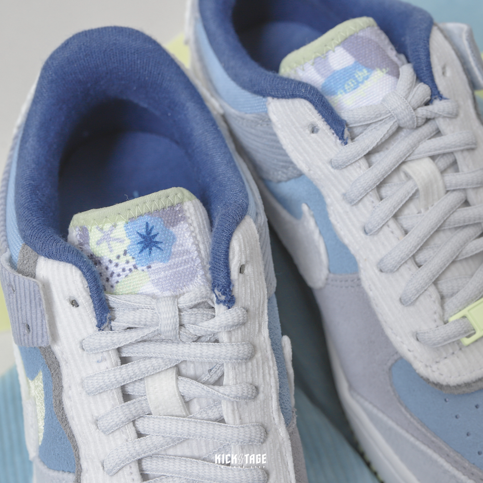 **特價商品無退換**女鞋 NIKE Air Force 1 Shadow 灰藍 燈芯絨 低筒休閒鞋 AF1【DQ5075-411】25SALE