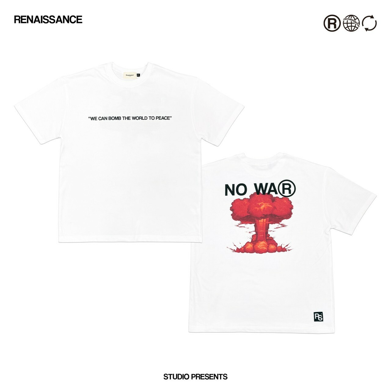 RENAISSANCE 反戰 大爆炸 短袖 T “  NO WA®️ TEE “