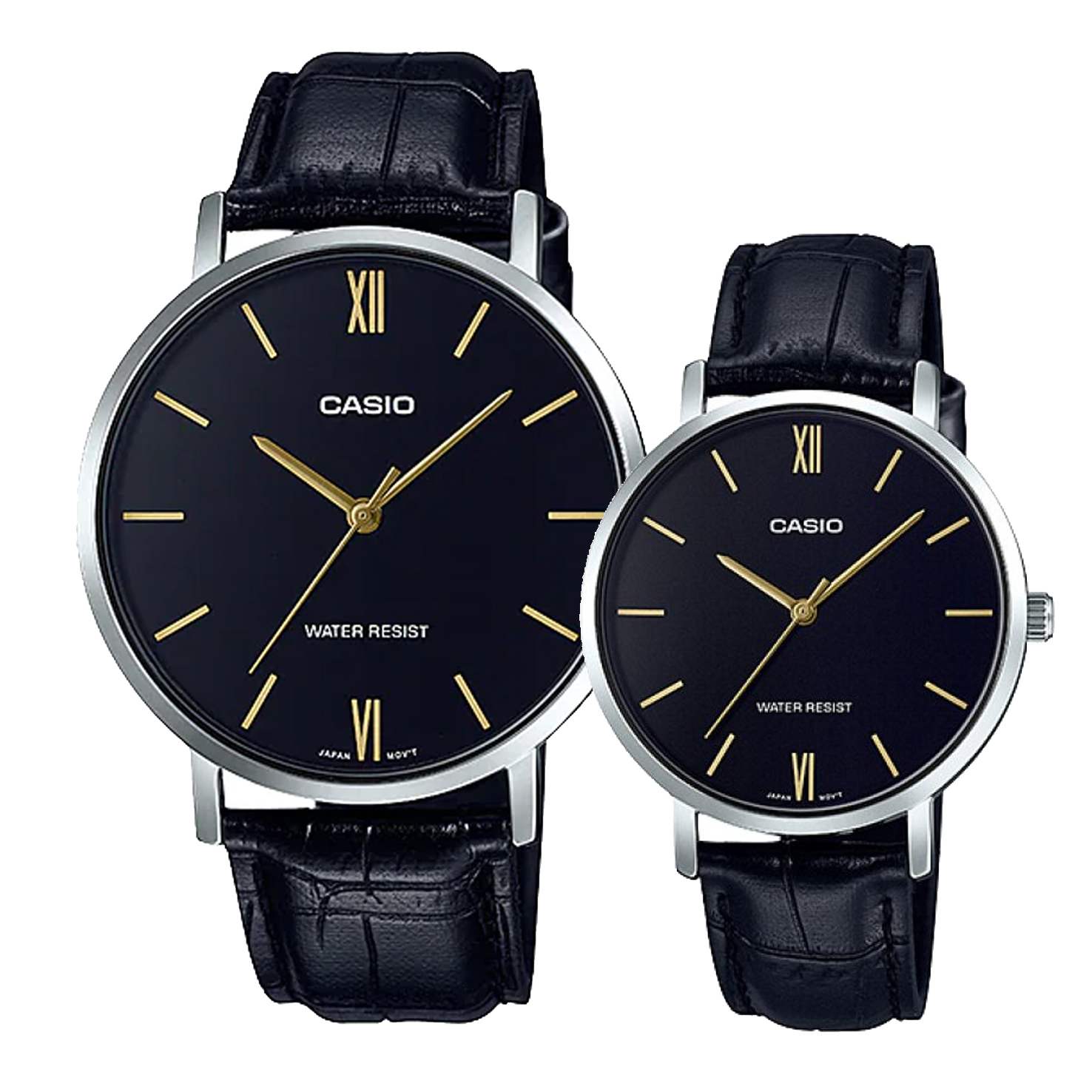 Casio MTP-VT01L-1B / LTP-VT01L-1B 情侶錶 銀色皮帶錶 復古錶