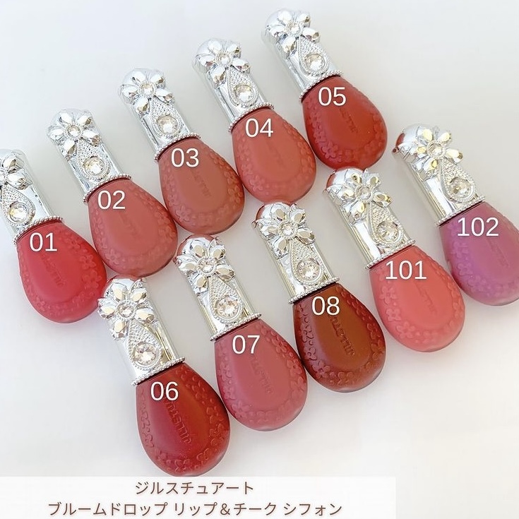 JILL STUART Bloom Drop Lip & Cheek Chiffon 全10色