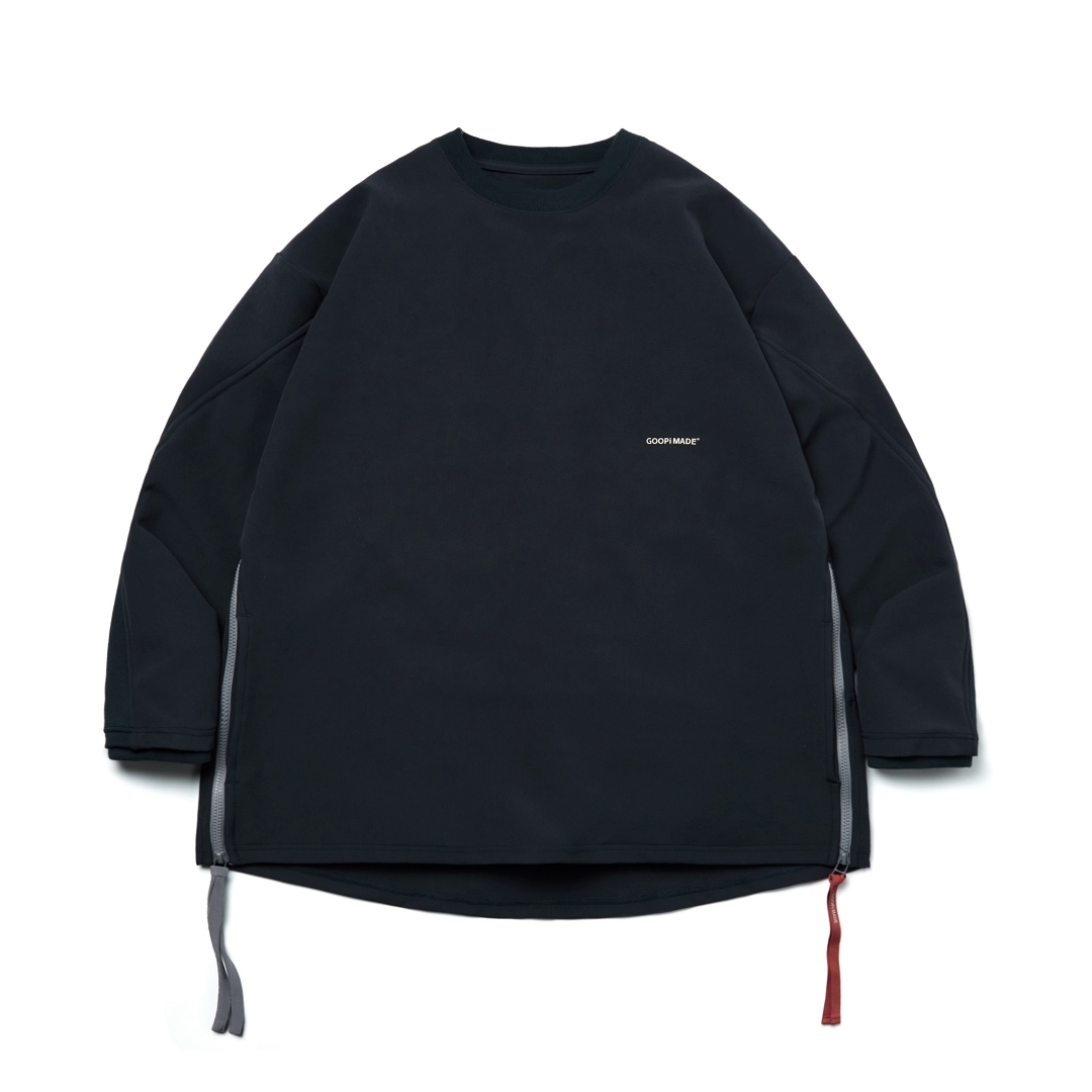 GOOPiMADE® 22 S/S LWN-01 “Fixation” Logo Wide Crewneck