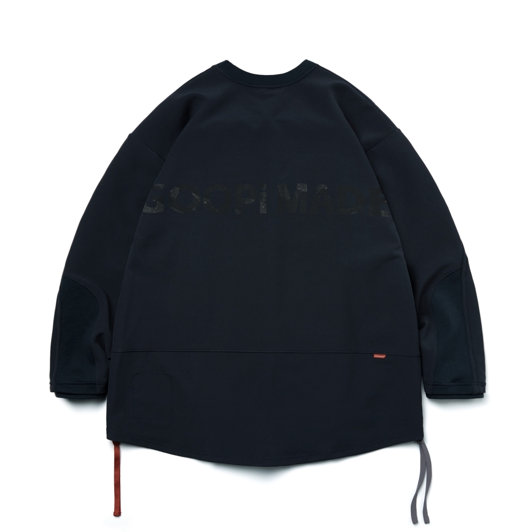 GOOPiMADE® 22 S/S LWN-01 “Fixation” Logo Wide Crewneck