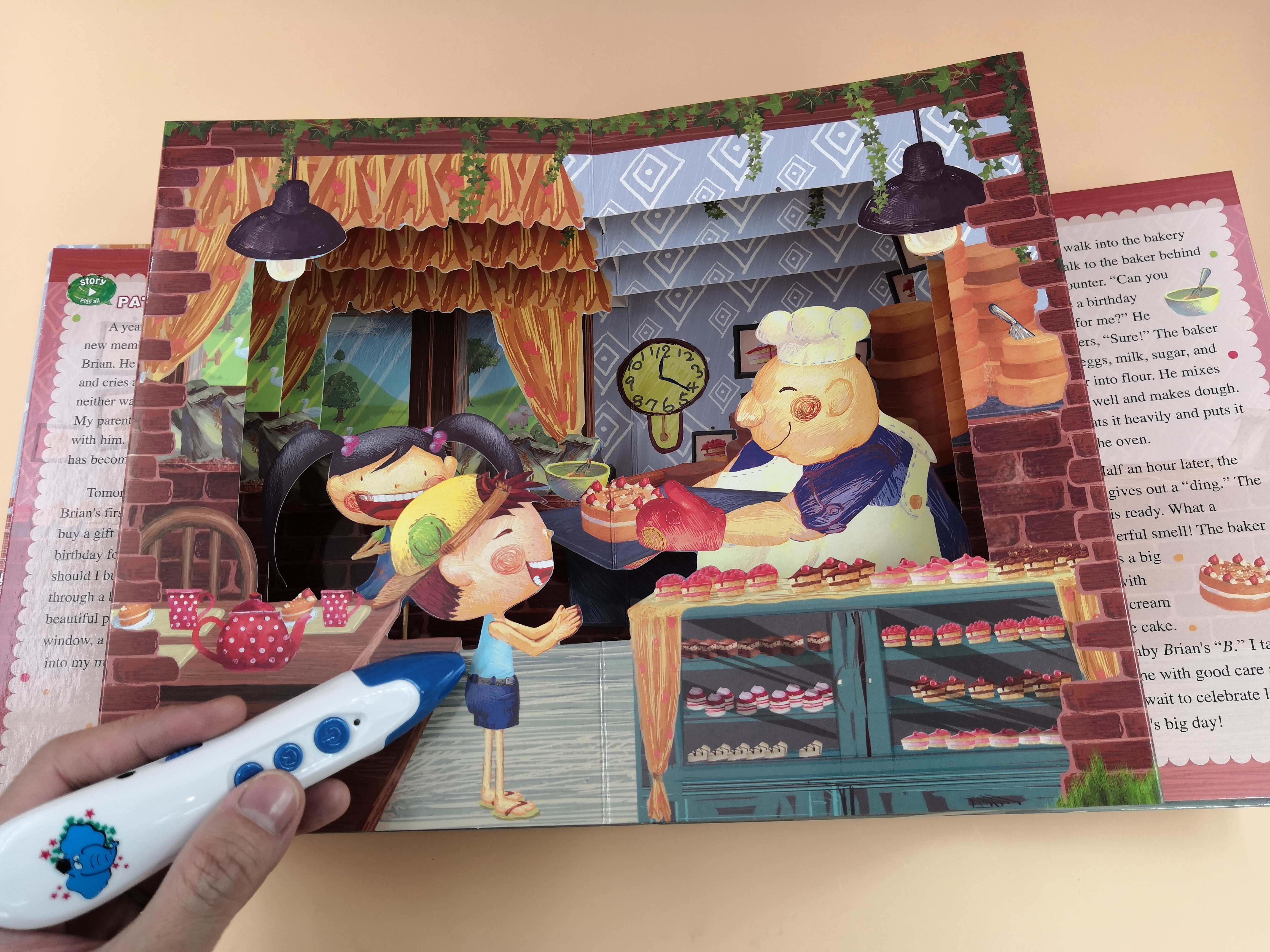 3D Pop-Up Audiobooks-Kids World(1set)