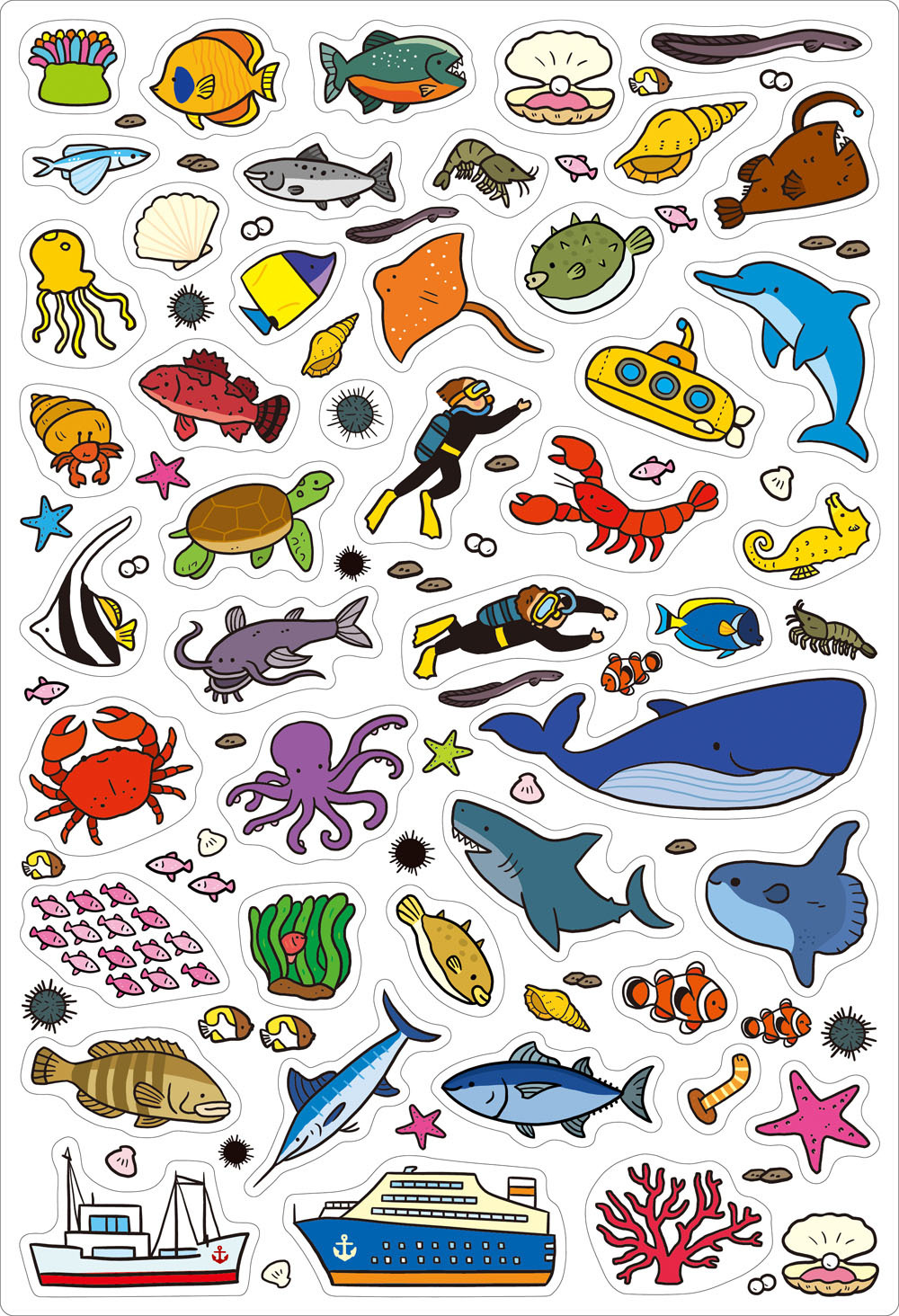 FOOD超人趣味磁鐵遊戲書-海洋世界