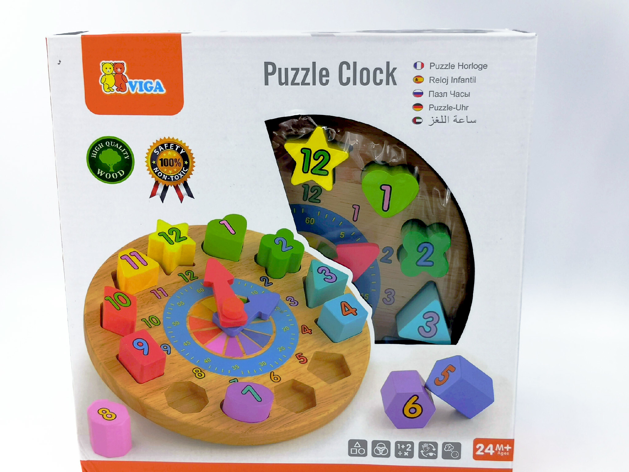 Viga木製教具 - Puzzle Clock 