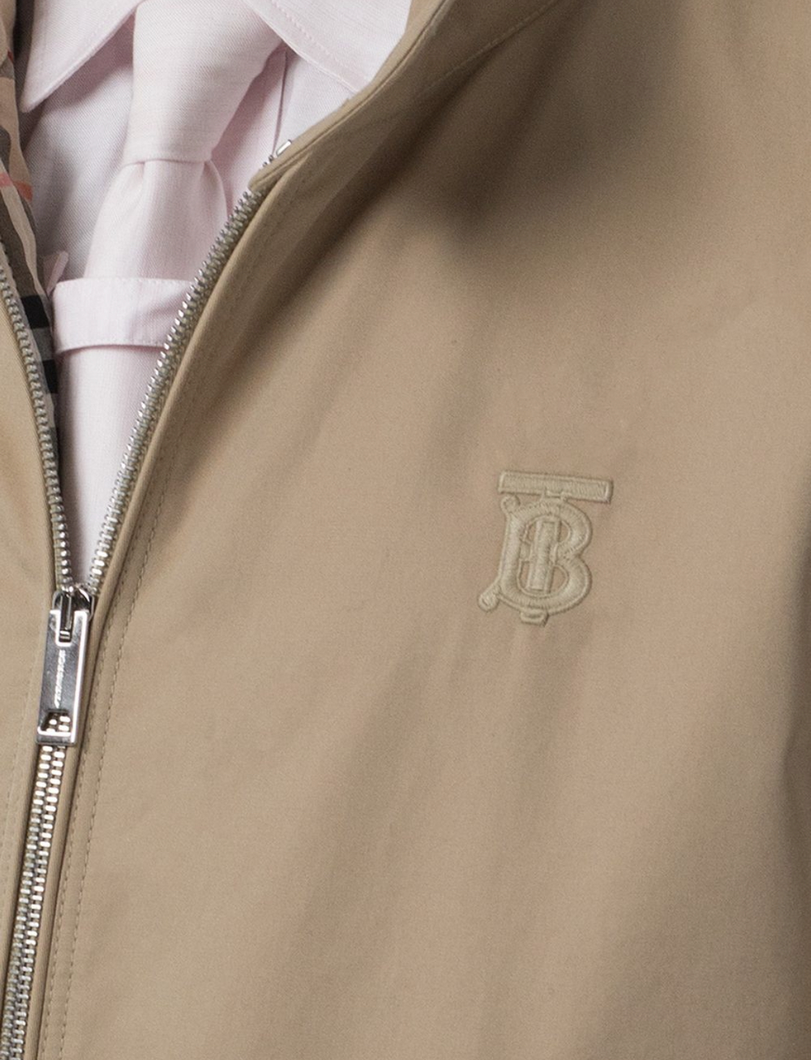 Icon Stripe Detail Monogram Motif Bomber Jacket, Burberry