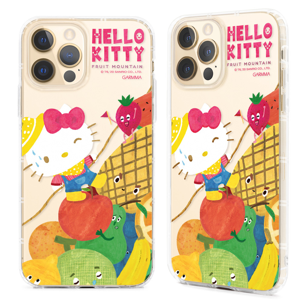GARMMA 三麗鷗家族 iPhone 12系列 保護軟殼 Kitty的水果山