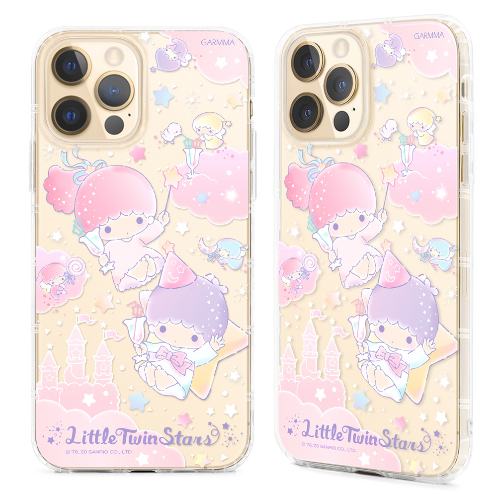 GARMMA 三麗鷗家族 iPhone 12系列 保護軟殼  Little Twin Stars的星空下午茶