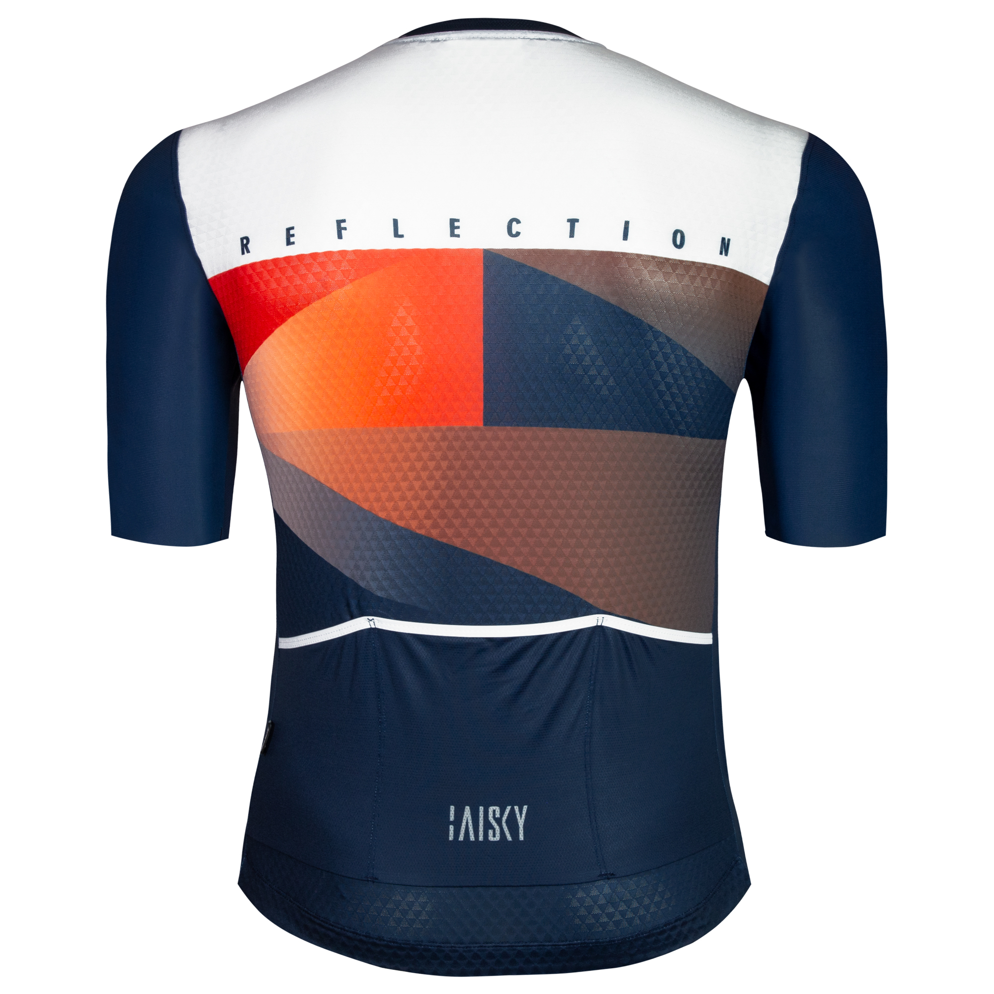 男款空力短車衣 倒影 墨藍