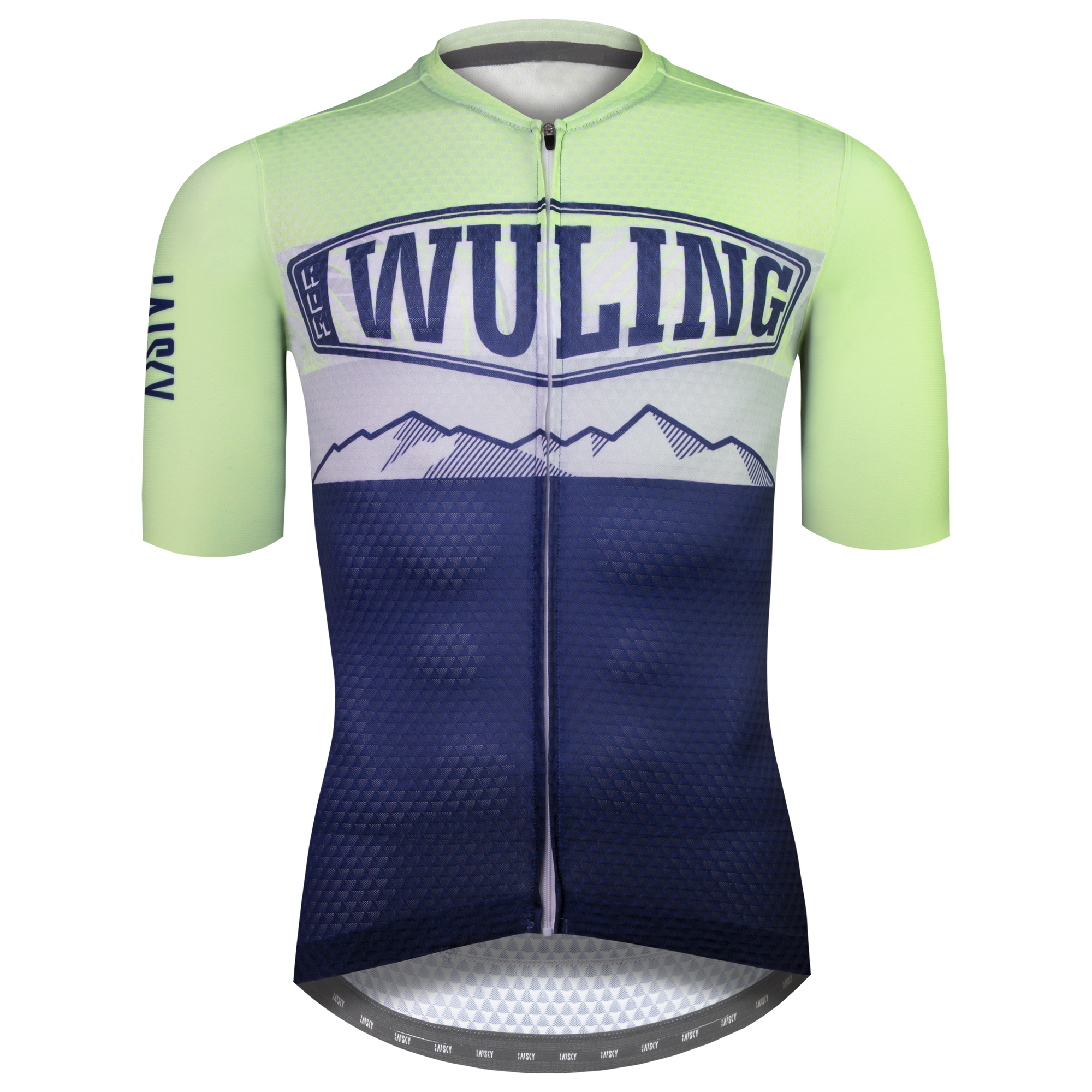 男款空力短車衣 武嶺II 螢光藍