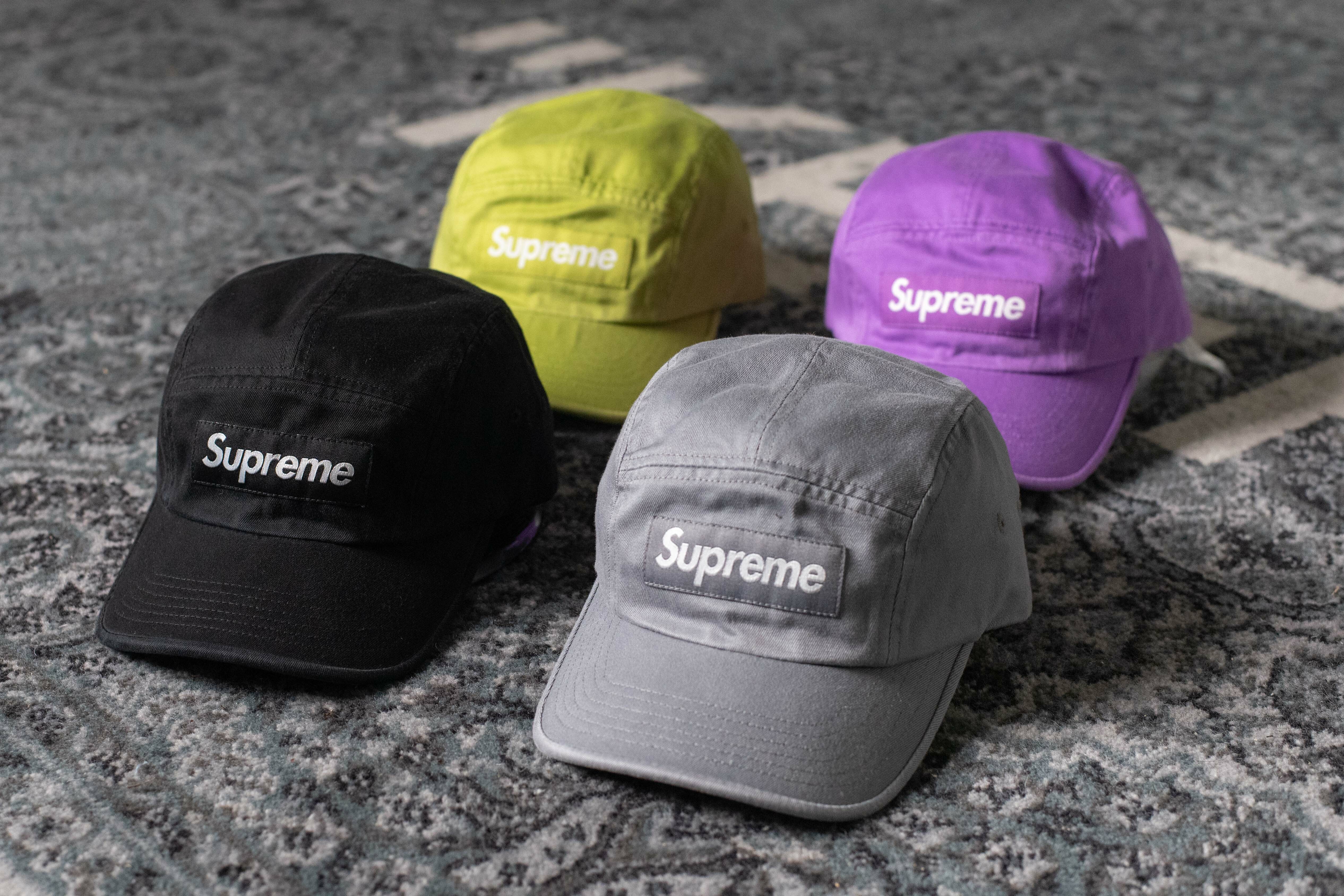 Supreme SPRING-SUMMER 22 Washed Chino Twill Camp Cap