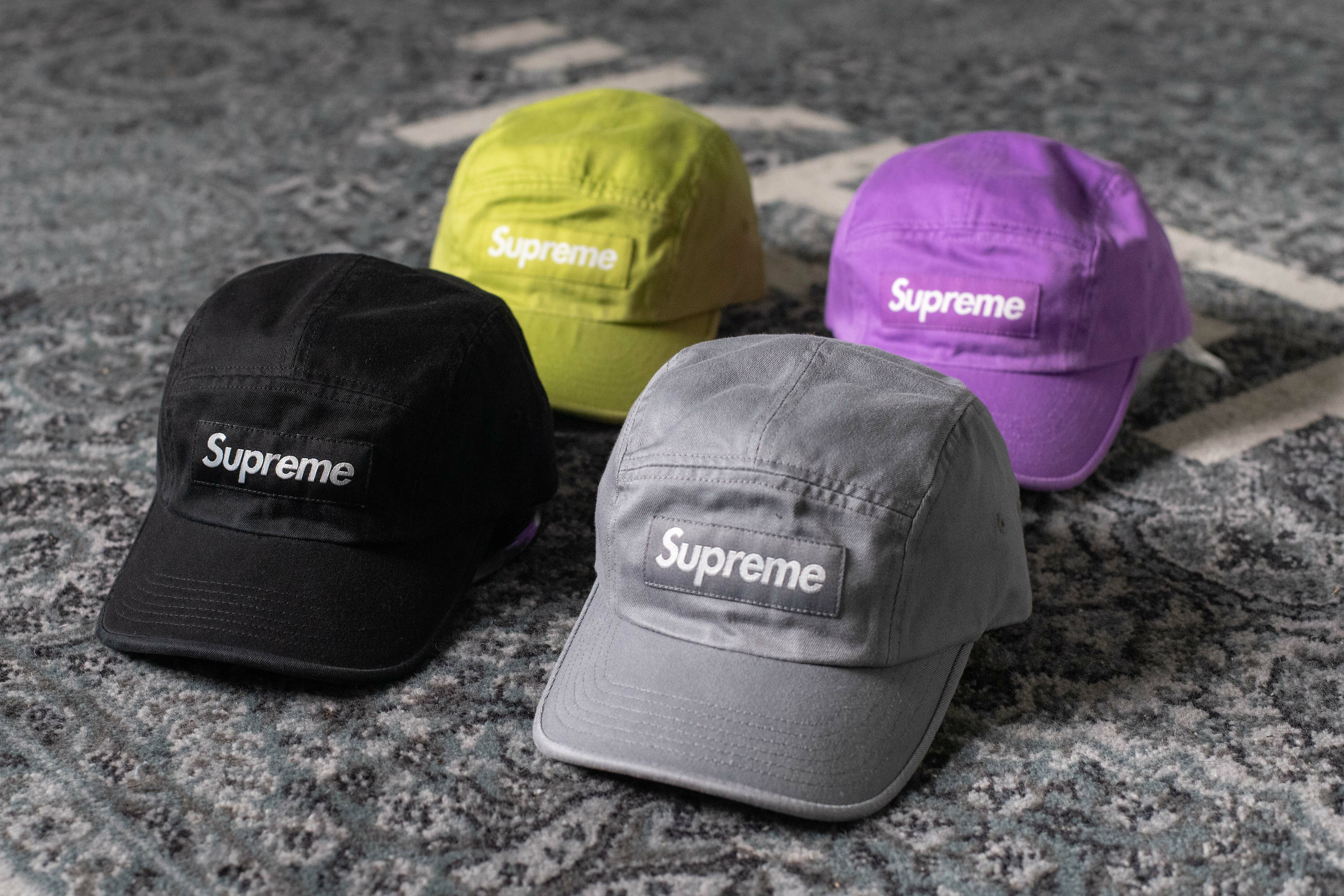 Supreme Washed Chino Twill Camp Cap - Green