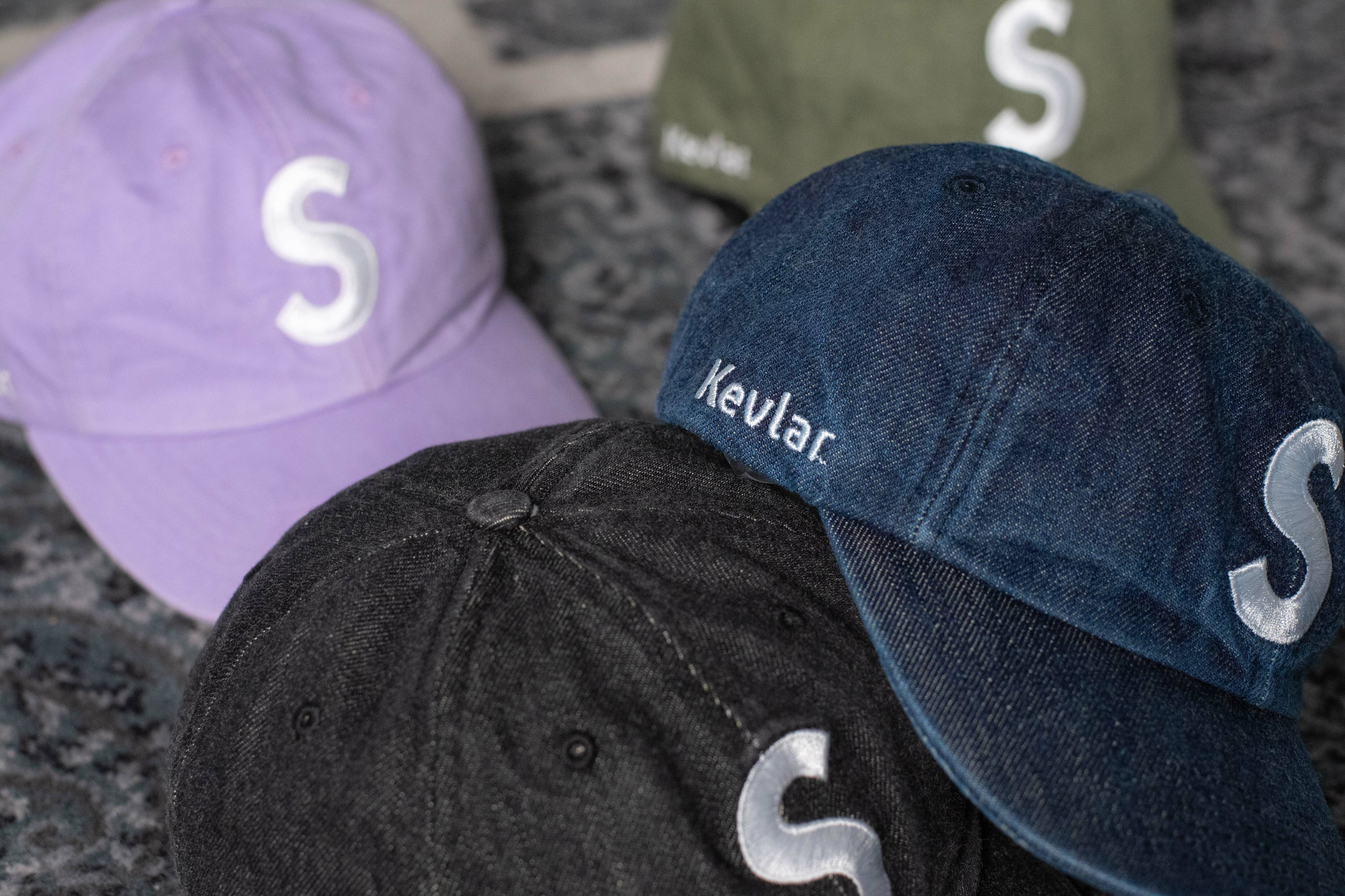 楽天スーパーセール】 Supreme Kevlar Denim S Logo 6Panel 黒 ad