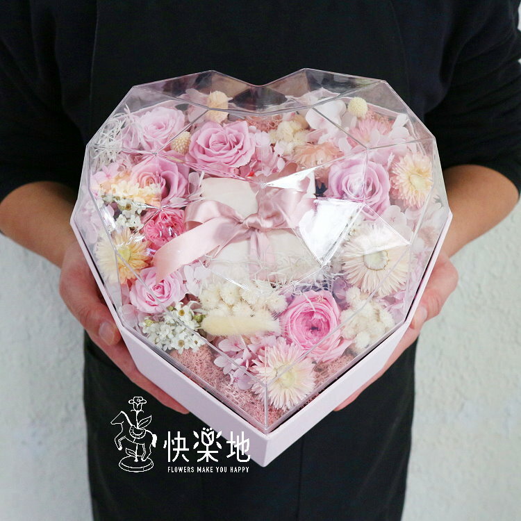 晶鑽花盒 I 永生花 ‧ 不凋花  AB220450