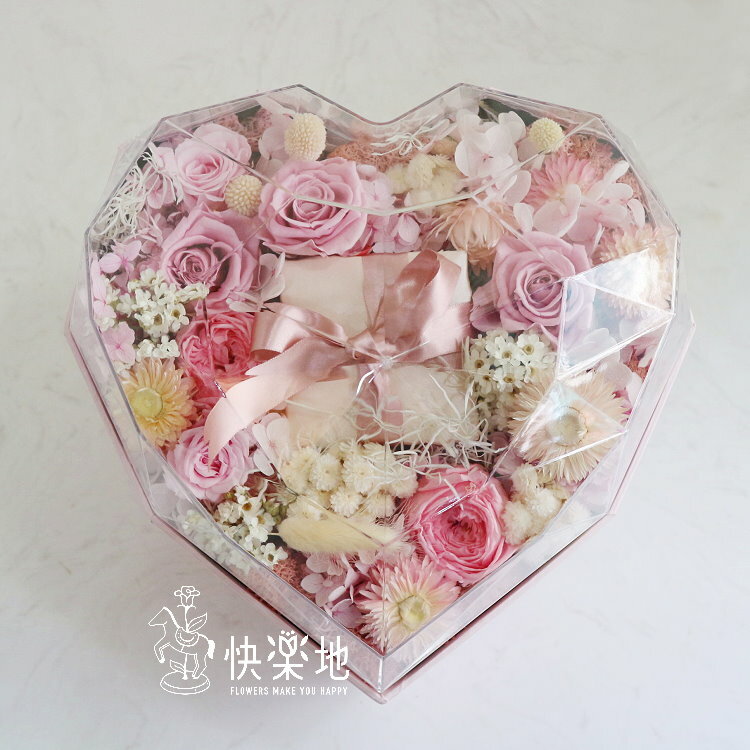 晶鑽花盒 I 永生花 ‧ 不凋花  AB220450