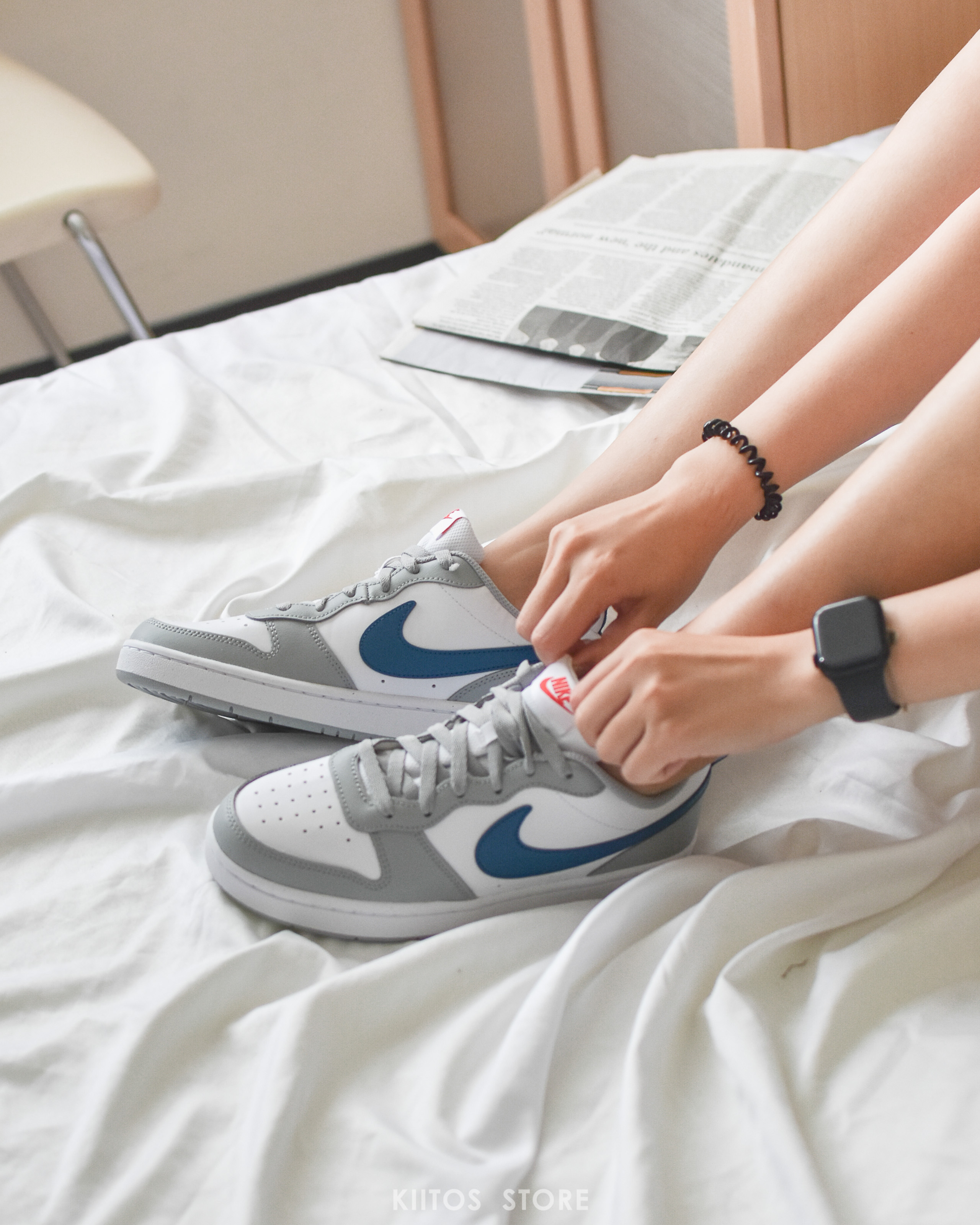 【現貨】Nike Court Borough Low 灰白藍 BQ5448-117