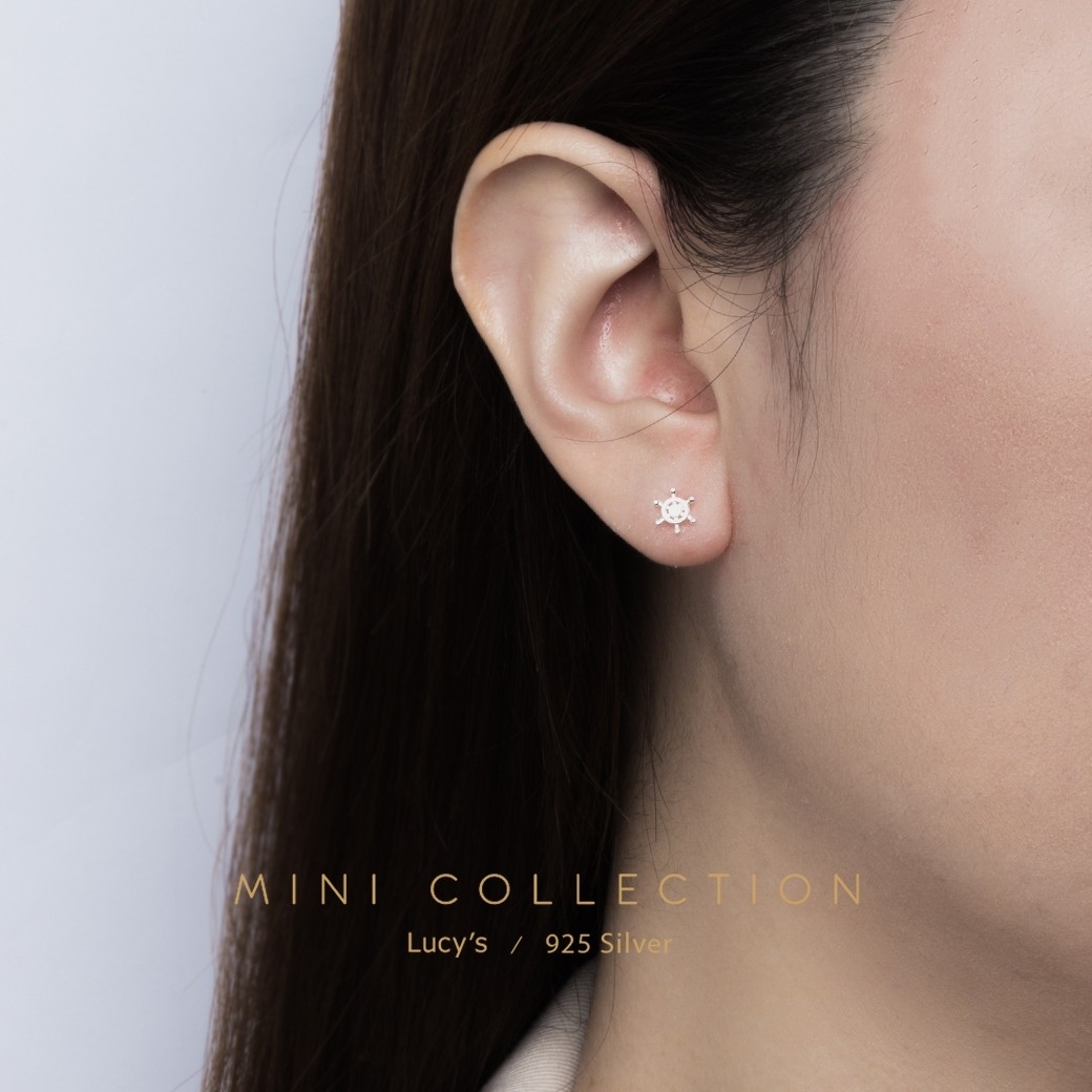 *925純銀〔輕銀系列〕水手 耳環 (99974)