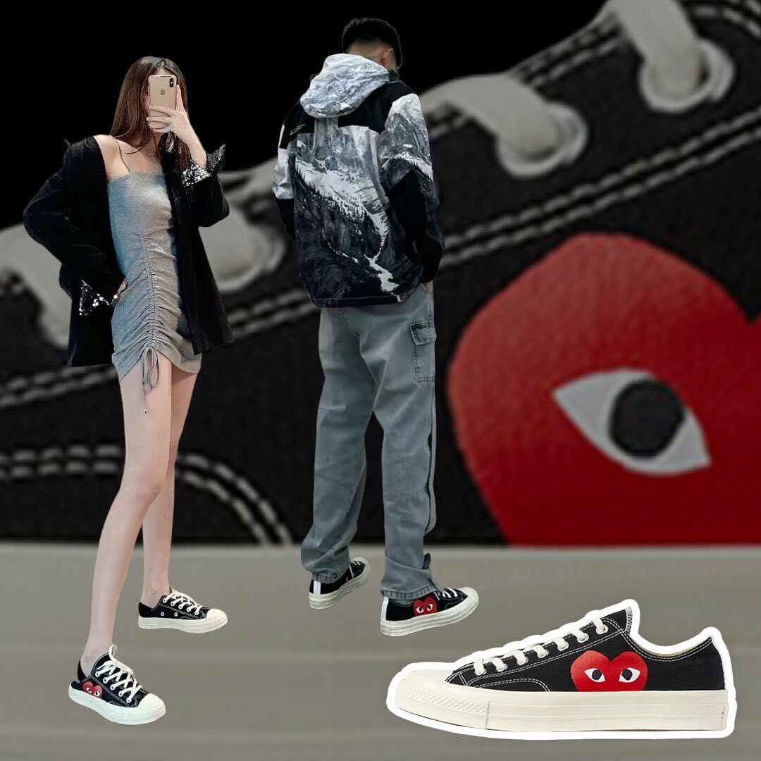 Converse x CDG Play 川久保玲 聯名愛心1970帆布鞋 低筒  黑 150206c
